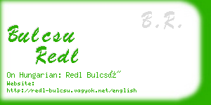 bulcsu redl business card